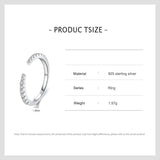 925 Sterling Silver Open CZ Delicate Ring