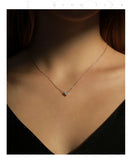 925 Sterling Silver Birthstone Heart Necklace - 12 Options