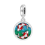925 Sterling Silver Sea Themed Hanging Charm - 10 Options