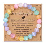 Natural Stone Family Themed Bead Bracelet - 3 sizes - 33 Options