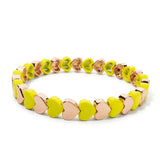 Fashion Colourful Enamel Heart Bracelet - 9 Options