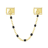 Stainless Steel Beaded Chain Italian Charm - 14 Options
