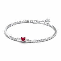 925 Sterling Silver Cubic Zirconia Tennis Bracelet - 14 Options