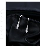 925 Sterling Silver Moissanite Dangle Water Drop Earrings