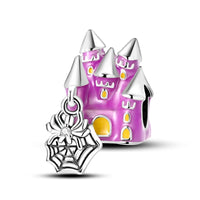 925 Sterling Silver Glow in the Dark Haunted House Charm