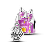 925 Sterling Silver Glow in the Dark Haunted House Charm