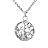 Stainless Steel Tree of Life Cremation/Urn Necklace - 3 Options
