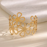 Stainless Steel Open Cuff Bangle - 22 Options