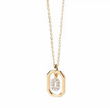 925 Sterling Silver CZ Plated Dainty Letter Necklace - 26 Options
