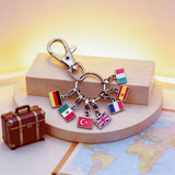 Stainless Steel 10mm Country Flag Charms - 24 Options