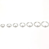 Stainless Steel Hoop/Ball Earrings - 15 Options
