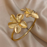 Stainless Steel Hinged/Non Hinged Statement Bangle - 14 Options