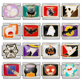 Stainless Steel Halloween Themed Italian Charm - 30 Options