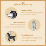 925 Sterling Silver Dog Hanging Charm - 9 Options