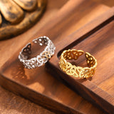 Stainless Steel Celtic Knot Open Ring - 3 Options