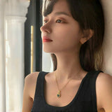 Stainless Steel Black and White Double-sided Heart Necklace/Earrings - 2 Colours