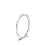 925 Sterling Silver Simple Stackable Dainty Ring - 11 Designs