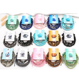 Fashion Bohemian Multi-Layer Natural Stone Braided Bracelets - 15 Colours