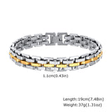 Stainless Steel Chunky Bracelet - 2 Lengths - 5 Colours