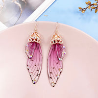 Handmade Fairy Wing Drop Earrings - 54 Options