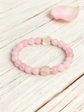Natural Stone Faceted Square Bead Bracelet - 3 Options - 3 Lengths