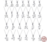 925 Sterling Silver Letter/Initial Necklace - 26 Options
