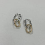 925 Sterling Silver Irregular Loop Earrings - 4 Options
