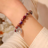 To My Mom Tree of Life Natural Stone Bracelet - 6 Options