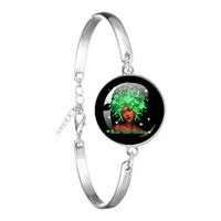 Glass 18mm Mental Health /Positivity Bracelet - 32 Options