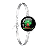 Glass 18mm Mental Health /Positivity Bracelet - 32 Options