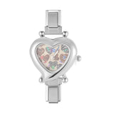 Stainless Steel Heart Italian Charm Watch - 29 Options