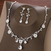 Fashion Flower Crystal Jewellery Set - 5 Options