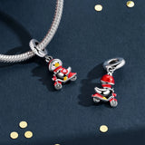 925 Sterling Silver Duck on a Scooter