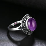 925 Sterling Silver Purple Stone Ring - 21 Designs