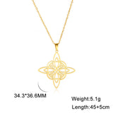 Stainless Steel Celtic Knot Necklace - 31 Options