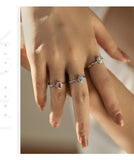 925 Sterling Silver Classic Elegant Oval Cubic Zirconia Ring - 6 Colours