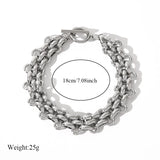 Stainless Steel Chunky Bracelet - 9 Options