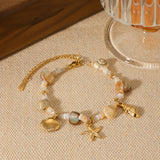Stainless Steel 18K Gold Plated Ocean Themed Bracelet/Ring/Necklace/Earrings