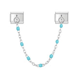 Stainless Steel Beaded Chain Italian Charm - 14 Options