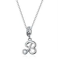 925 Sterling Silver Letter/Initial Necklace - 26 Options