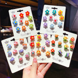 Fashion 10pcs/set Clip on Acrylic Earrings - 5 Options