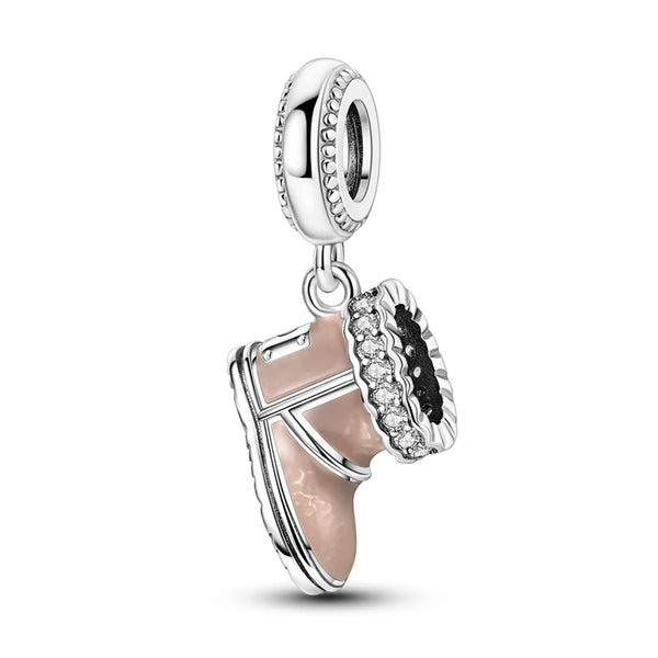 925 Sterling Silver Sheepskin Boot Charm