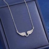 Fashion CZ Angel Wings Necklace - 2 Colours