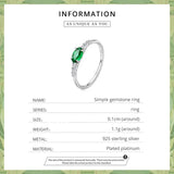 925 Sterling Silver Oval CZ Ring - 2 Colours