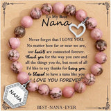 Best Nana Ever Round Beaded Bracelet