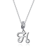 925 Sterling Silver Letter/Initial Necklace - 26 Options