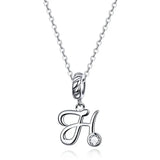 925 Sterling Silver Letter/Initial Necklace - 26 Options