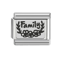 Stainless Steel Family Series Italian Charm - 9 Options