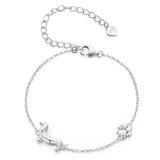 925 Sterling Silver Cat/Dog Pawprint Bracelet - 5 Options