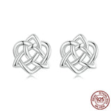 925 Sterling Silver Celtic Knot Stud Earrings